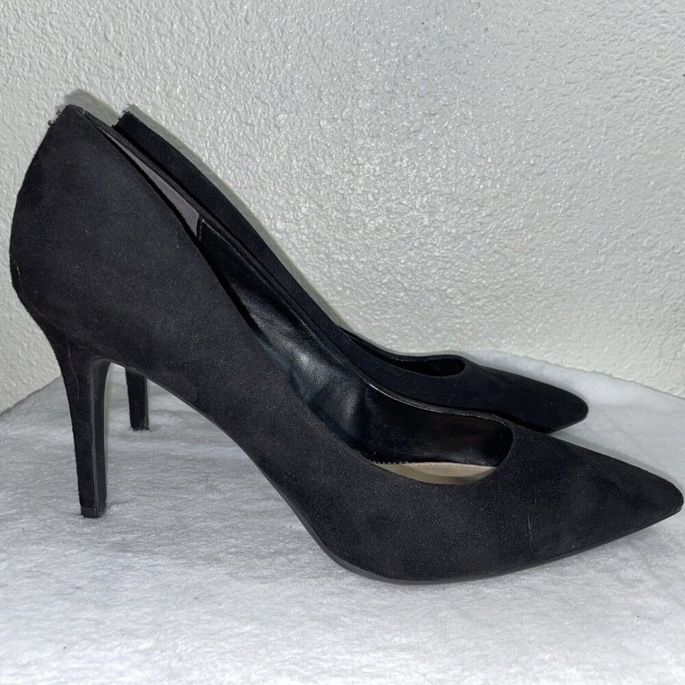 Sam Edelmans Marlyn  Circus Black Heel Pumps faux Suede sz.10M